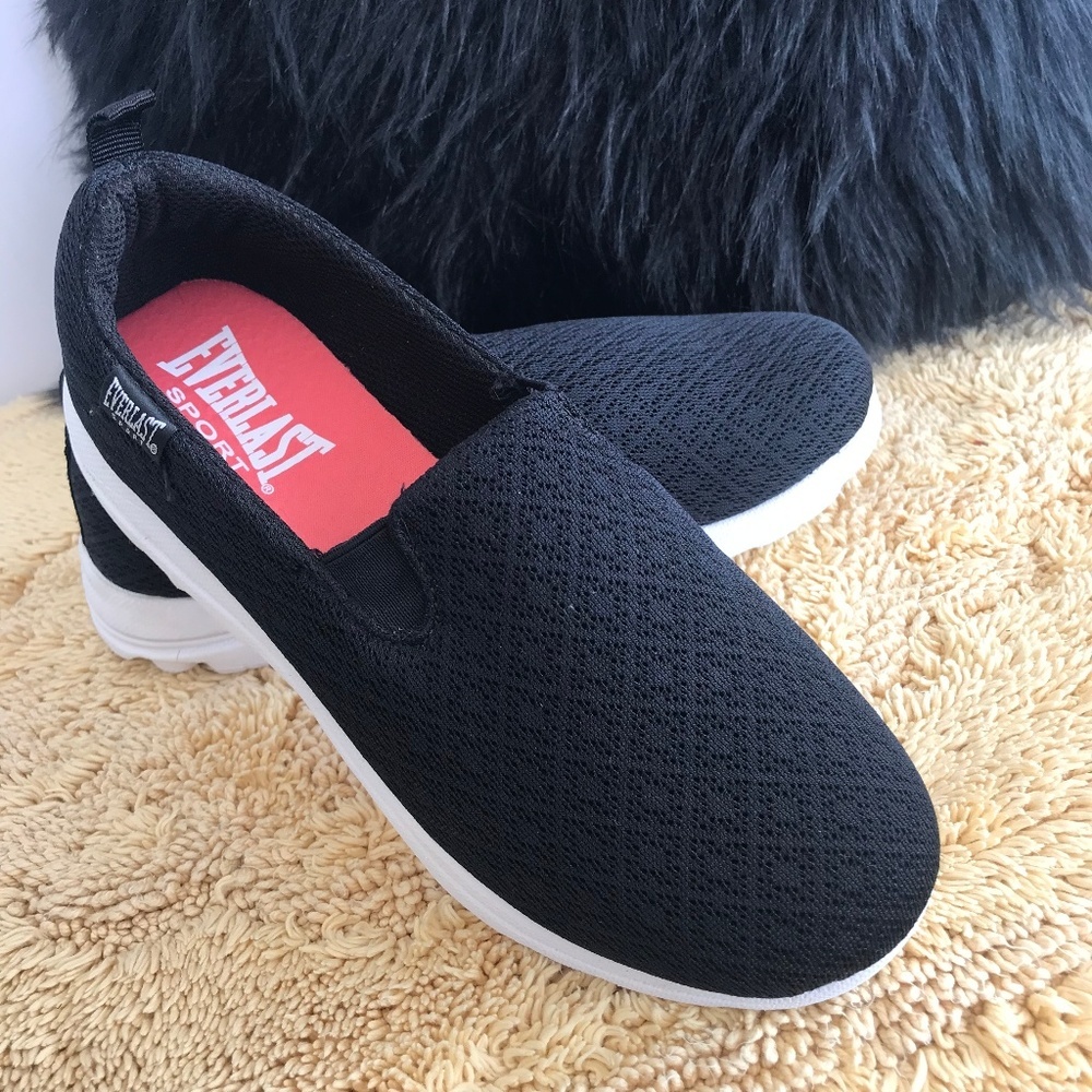 Everlast Black Slip On Sneakers. NWOT